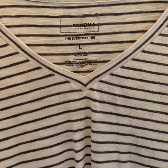 black and white stripped shirt - Picture 2 of 2
